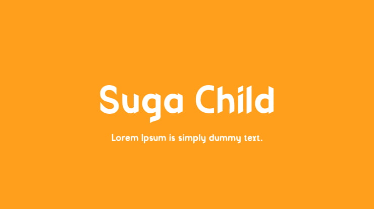 Suga Child Font