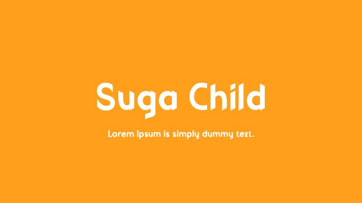 Suga Child Font