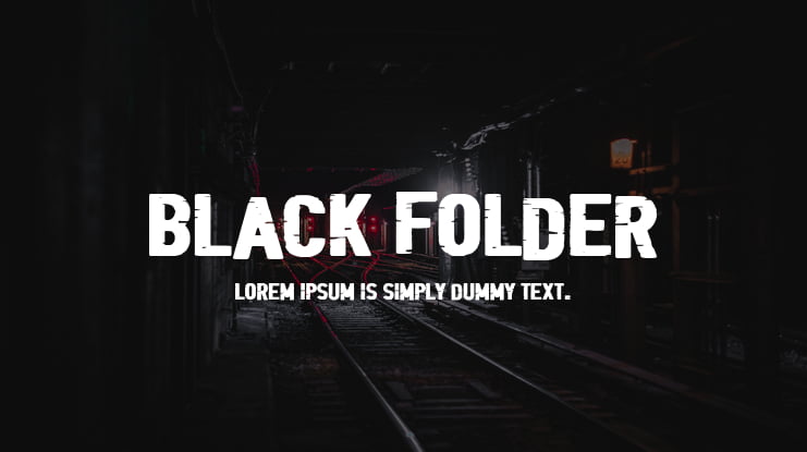 Black Folder Font