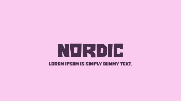 NORDIC Font