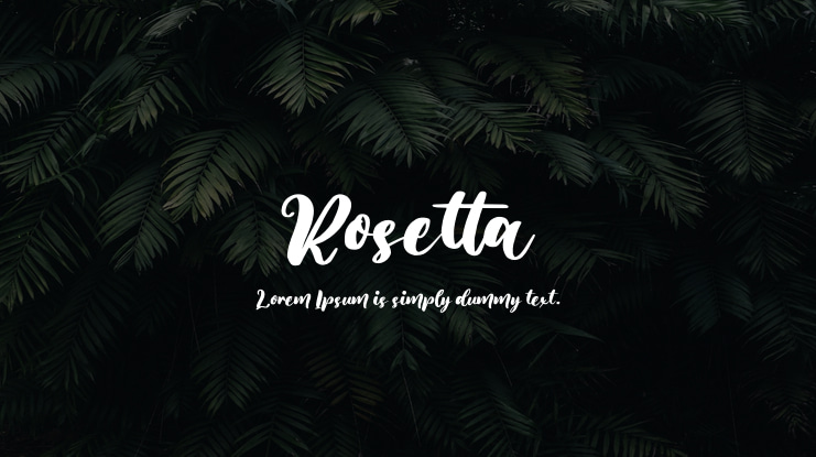 Rosetta Font