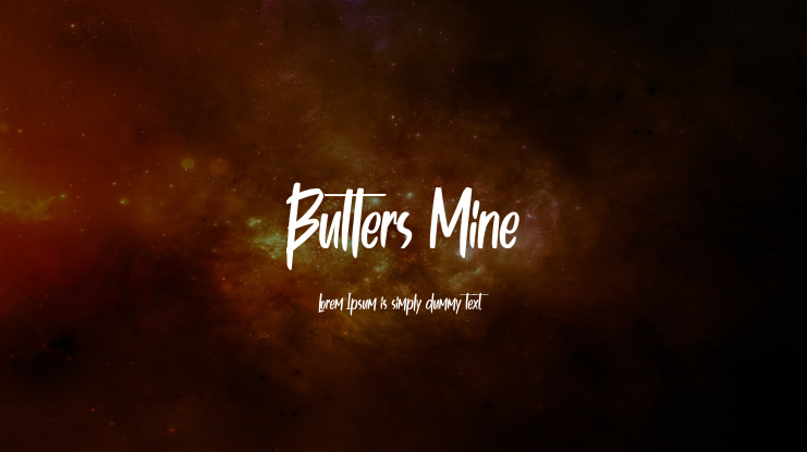 Butters Mine Font