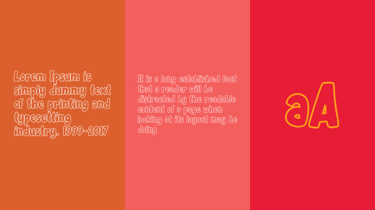 Becak Outline Font Family