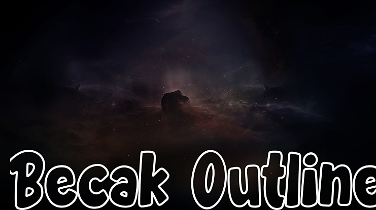 Becak Outline Font Family