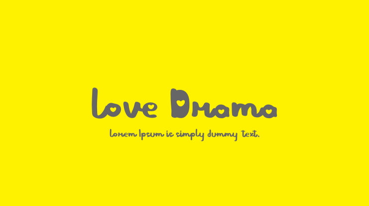 Love Drama Font
