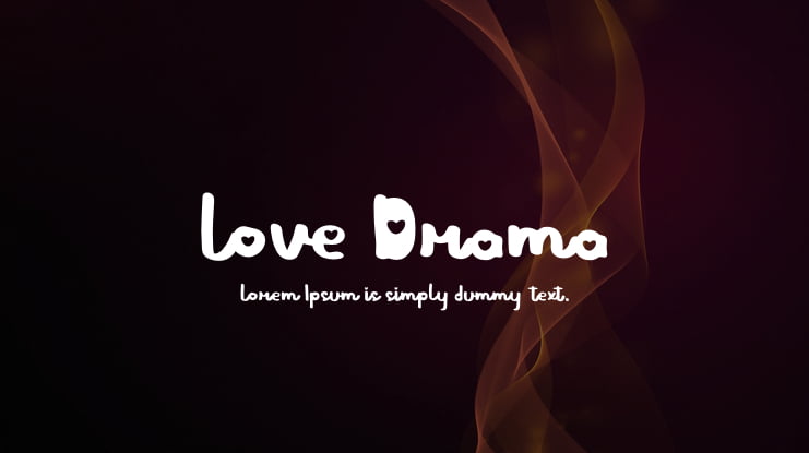 Love Drama Font