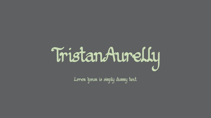 TristanAurelly Font