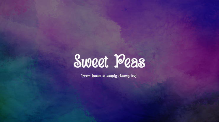Sweet Peas Font