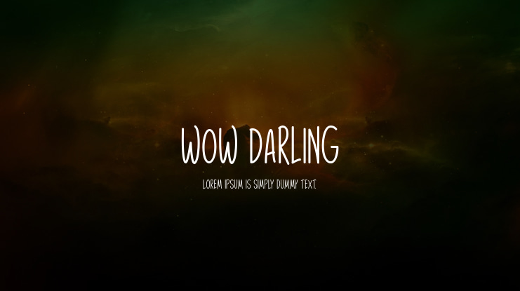Wow Darling Font