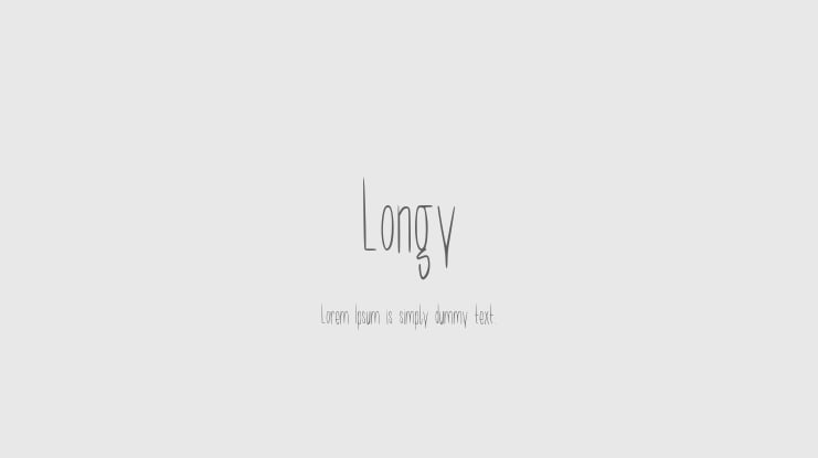 Longy Font