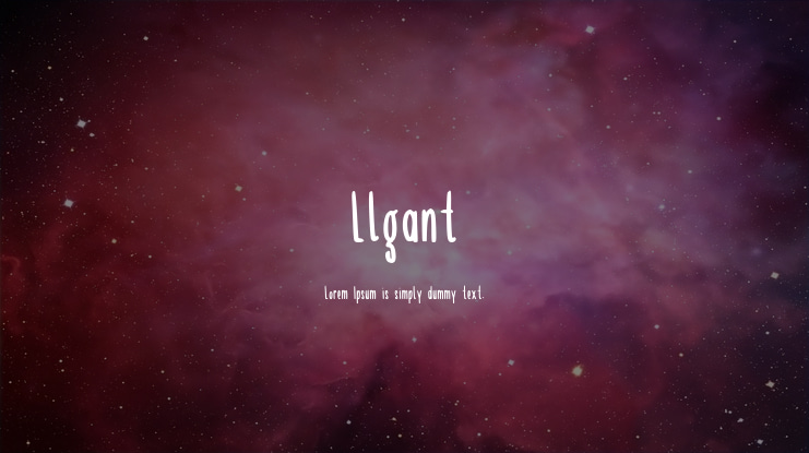 Llgant Font