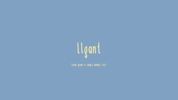 Llgant Font