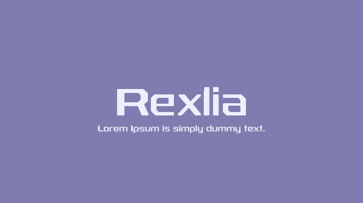 Rexlia Font