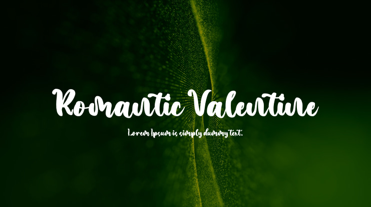 Romantic Valentine Font