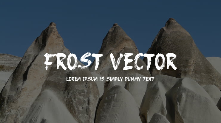 Frost Vector Font