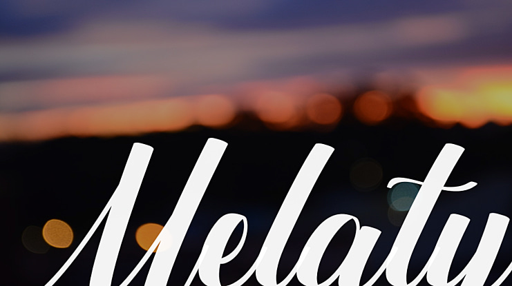 Melaty Font