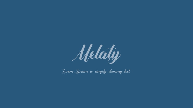 Melaty Font