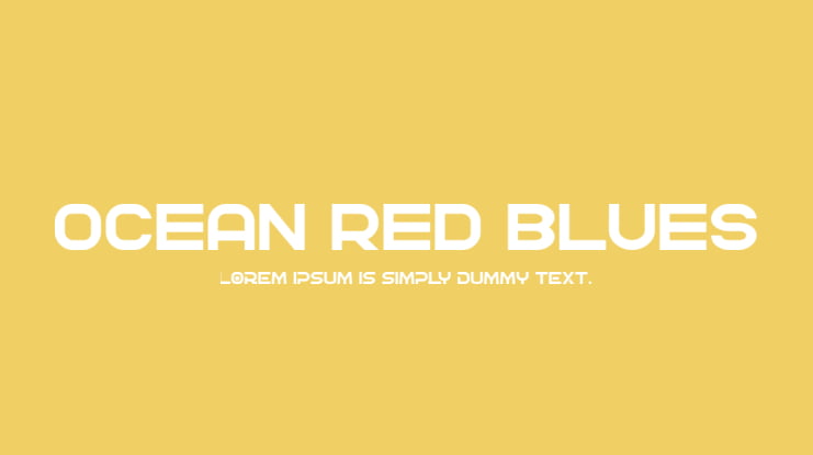 OCEAN RED BLUES Font