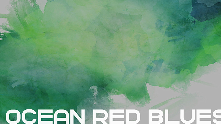 OCEAN RED BLUES Font