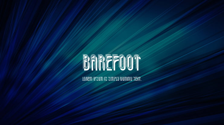 Barefoot Font