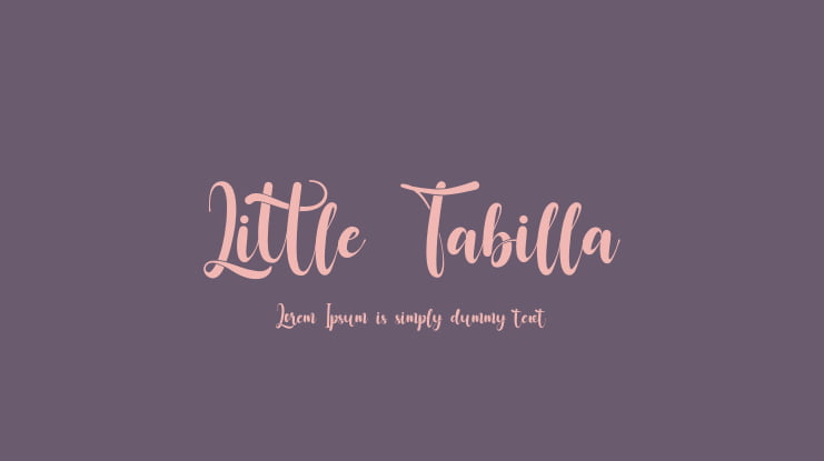 Little Tabilla Font