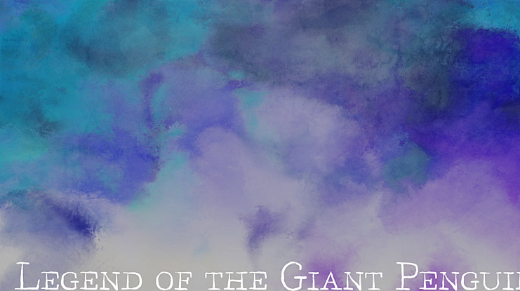 Legend of the Giant Penguin Sea Font