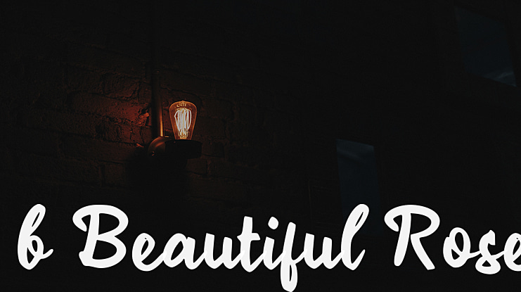 b Beautiful Rose Font