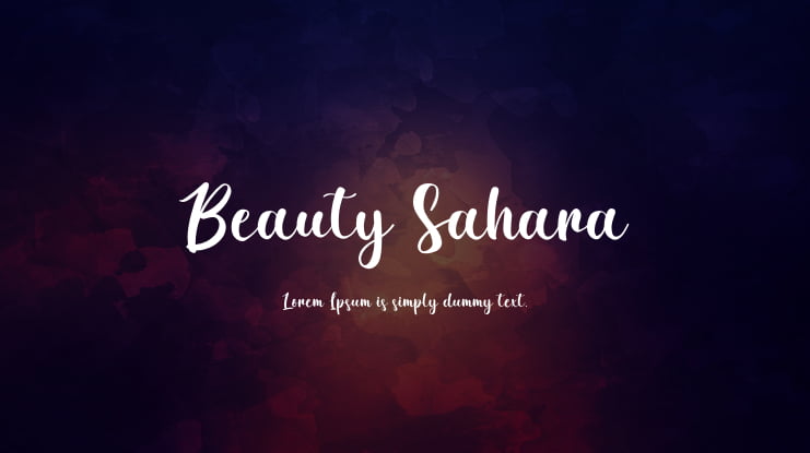 Beauty Sahara Font