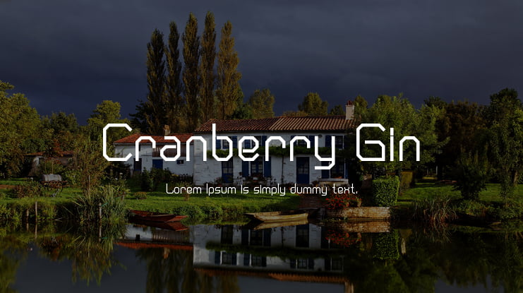 Cranberry Gin Font