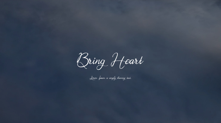 Bring Heart Font
