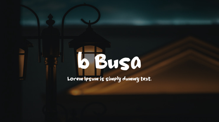 b Busa Font