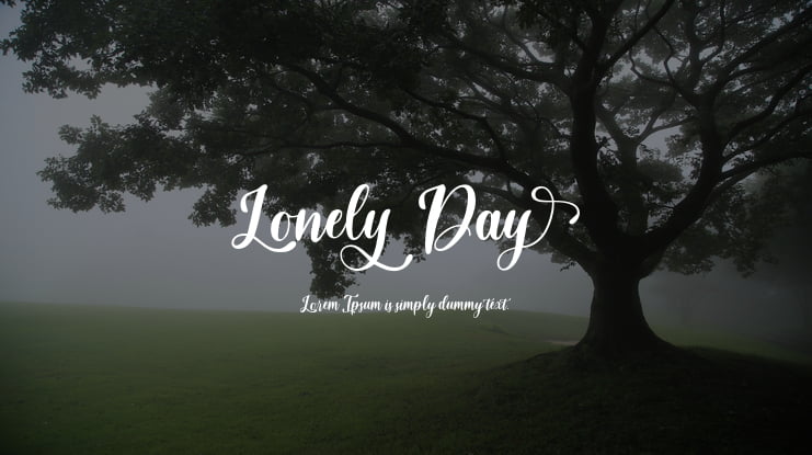 Lonelyday Font : Download Free for Desktop & Webfont
