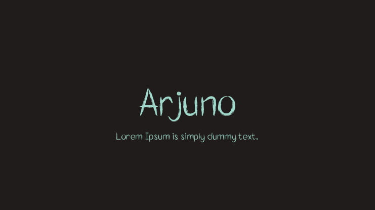 Arjuno Font