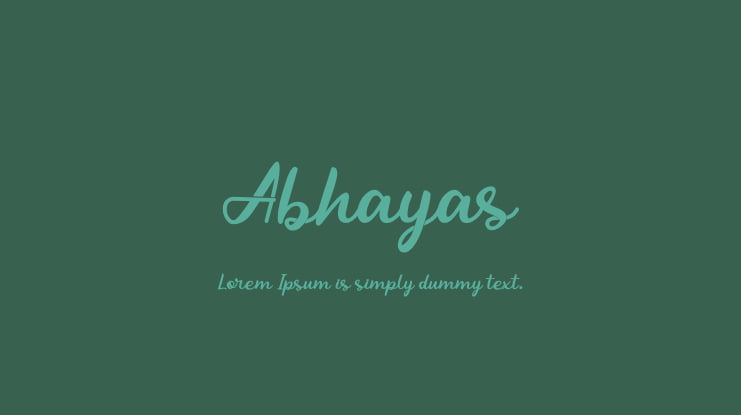 Abhayas Font