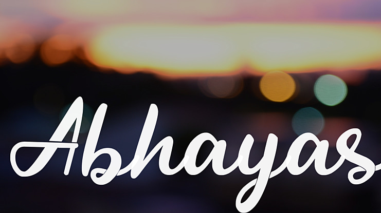 Abhayas Font