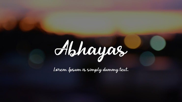 Abhayas Font