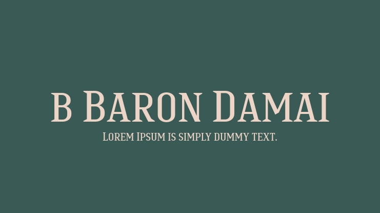 b Baron Damai Font