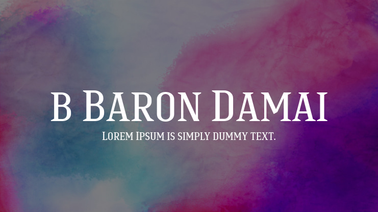 b Baron Damai Font