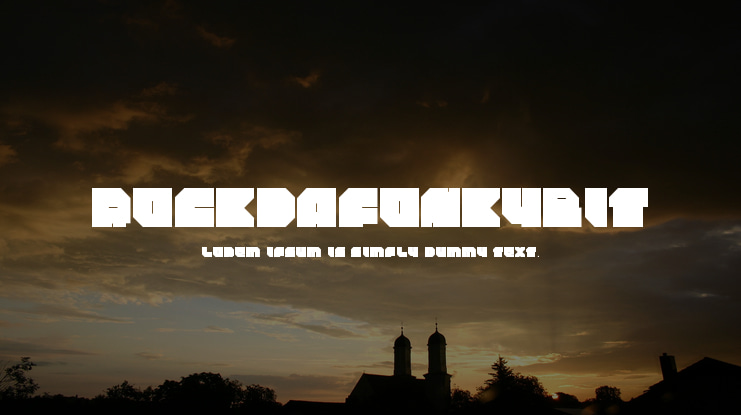 Rockdafonkybit Font
