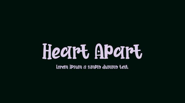 Heart Apart Font