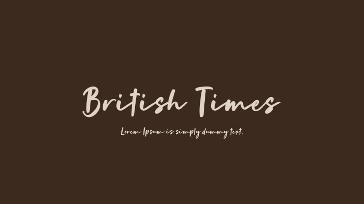 British Times Font