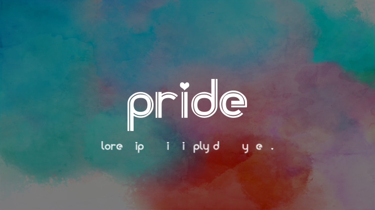 PRIDE Font