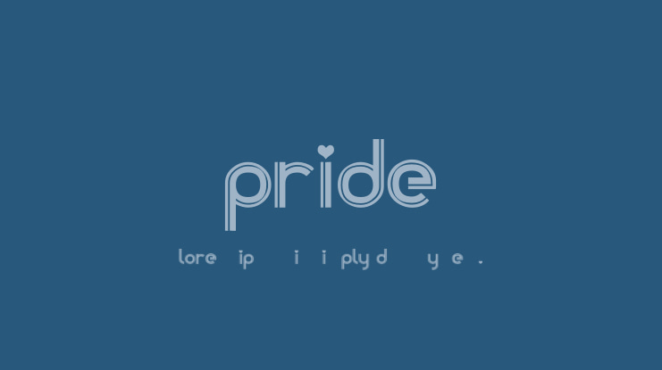PRIDE Font