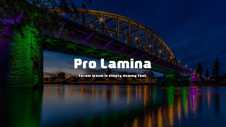 Pro Lamina Font