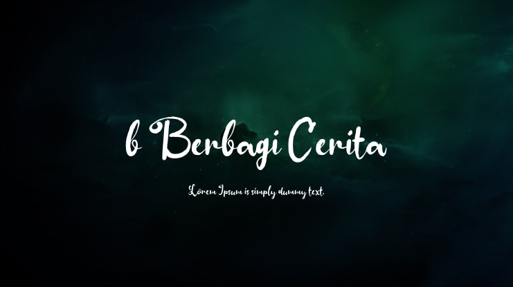 b Berbagi Cerita Font