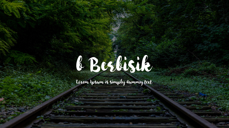 b Berbisik Font