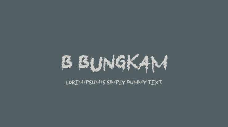 b Bungkam Font