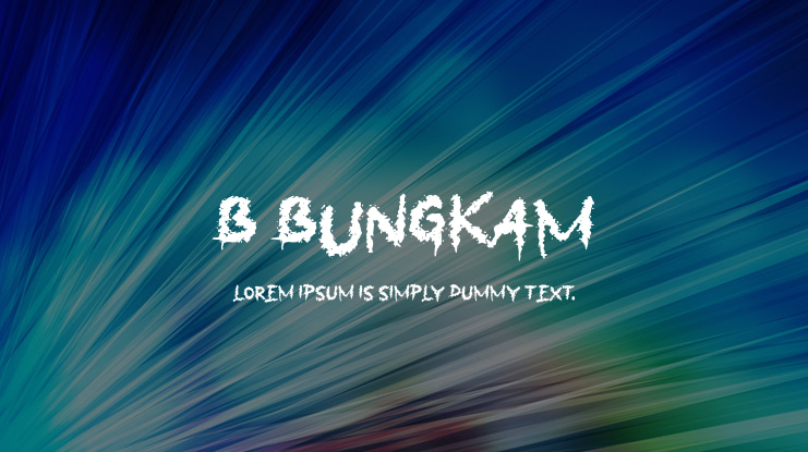 b Bungkam Font