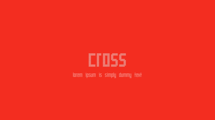 Cross Font