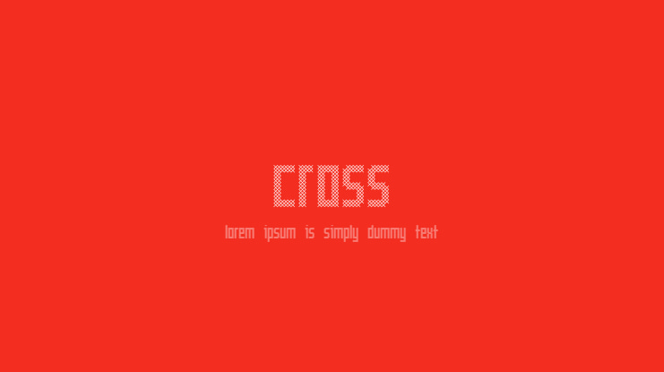 Cross Font